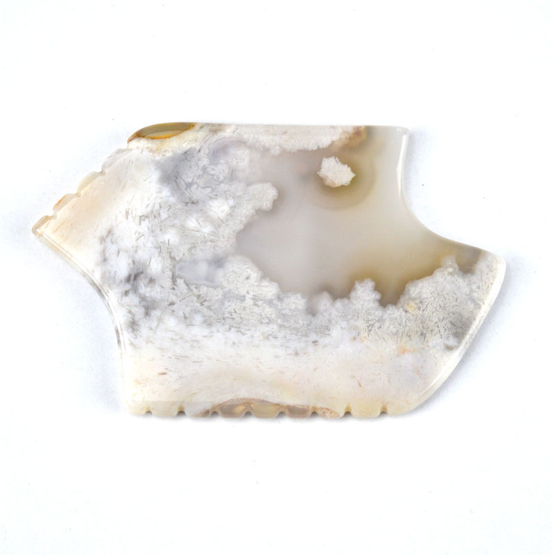 Equipo de masaje corporal Propiedades Guasha natural blanco herramientas faciales para el rostro Spa con forma de ágata Sakura Jade Gua Sha herramienta facial