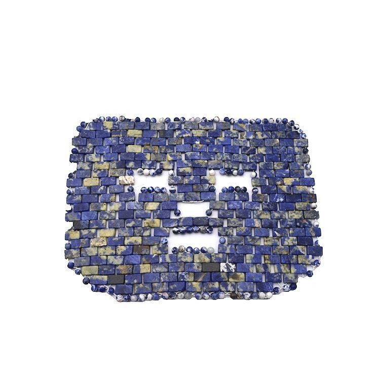 Máscara facial de piedra azul natural de rodaje de jade de amatista Antienvejecimiento Terapia con calor o frío Herramienta para el cuidado de la piel facial