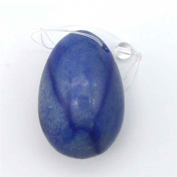 Huevos de masaje Yoni Aventurine Azul Estilo de arte popular para mujeres Conjunto de refuerzo de Kegel