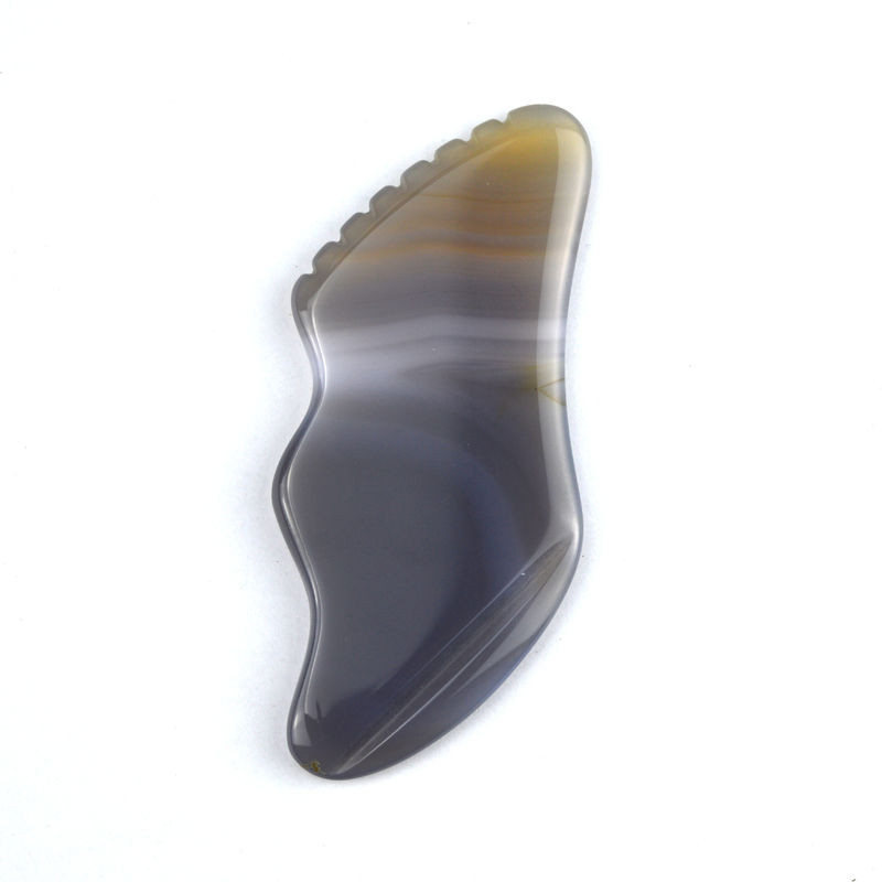 Equipo de masaje de músculos del cuerpo de moda Agate Blanco Gua Sha tabla de raspado para el cuidado personal y el cuidado del cuerpo