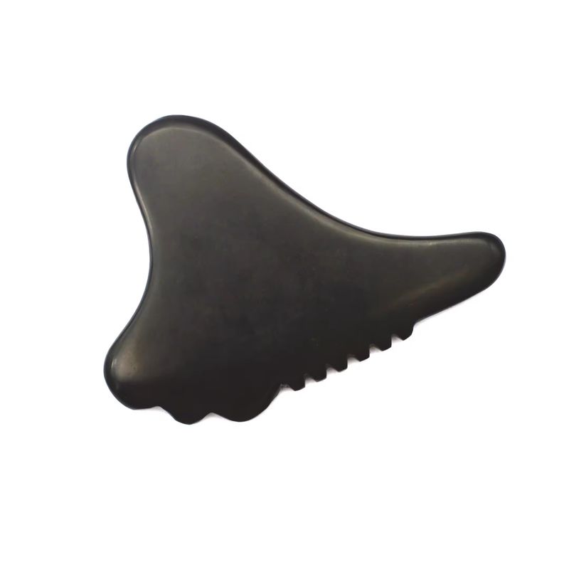 Herramienta Gua Sha Masajeador Facial Piedra Bian Cara ecológica 105*77mm 114*74mm 2 Pcs AKBS-030 para drenaje linfático facial