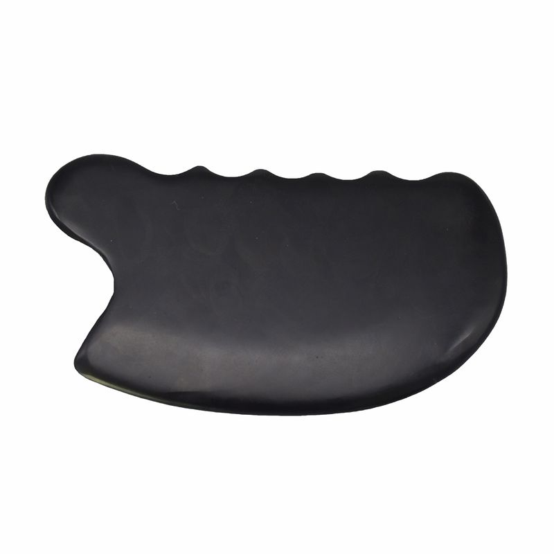 Piedra Bian Negro Pura Natural Gua Sha Masaje Facial Cosmético Lift Aprieta la Piel Masajeador Facial de Todo el Cuerpo