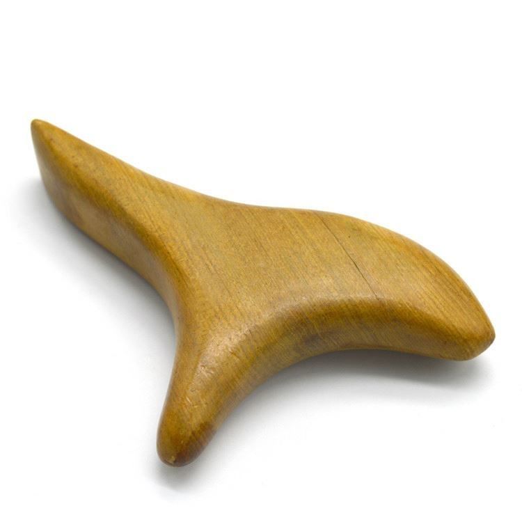 Propiedades Masajista Triángulo de madera natural Gua Sha Herramientas para masaje de pies Equipo de belleza de autoservicio