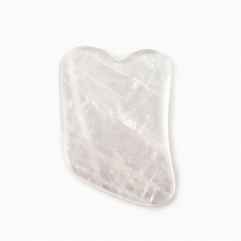 Herramienta de masaje facial Quarzo claro Herramienta de raspado Gua Sha para SPA y tratamiento de acupuntura