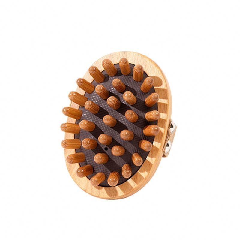 Área de masaje Cuerpo completo de madera Cuerpo meridiano de masaje Cepilla de masaje Gua Sha Peinado de masajeador con bolsa de aire para peinado de masaje de cuero cabelludo