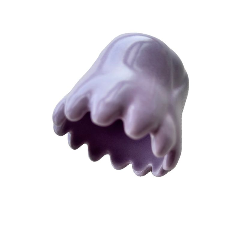Equipo de masaje corporal Logotipo personalizado Herramientas de masaje de cuero cabelludo de cerámica blanca para Guasha púrpura Cuidado de la piel de porcelana Piedra Gua sha