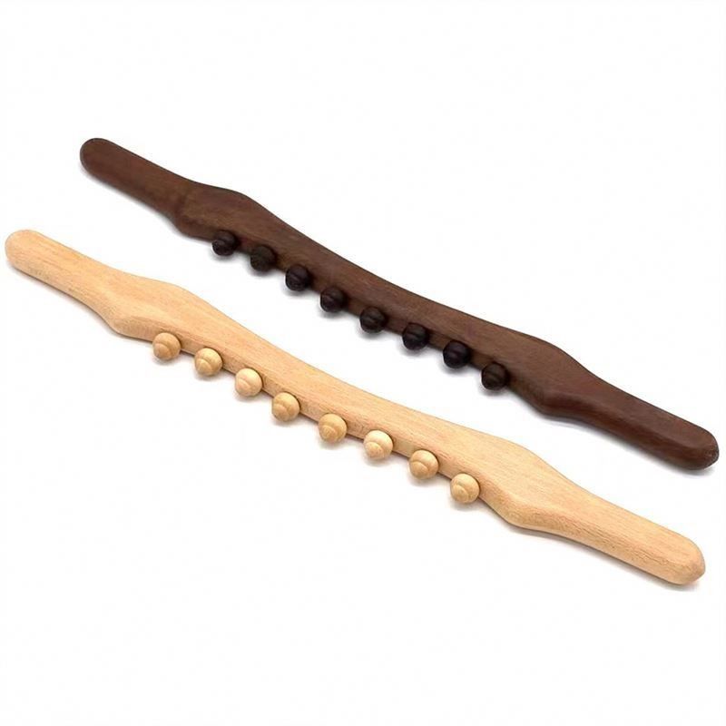 Bastón de masaje de raspado de Gua Sha de madera para movilización de tejidos blandos de todo el cuerpo y herramienta de masaje de dragado meridiano