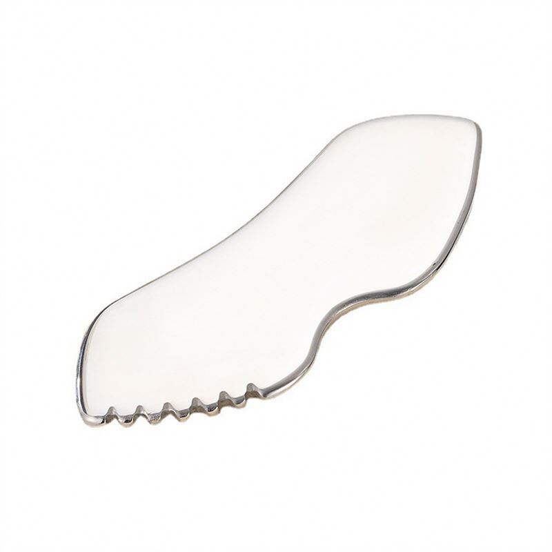 Cuidado de la salud Cuerpo de metal de raspado de la tabla de acero inoxidable Gua Sha herramienta para el logotipo personalizado