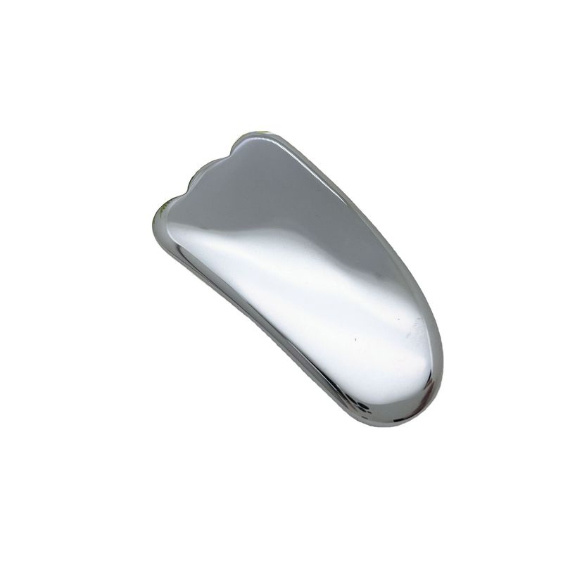 Logotipo personalizado DisponibleD Plata Terahertz Gua Sha Masaje Herramienta de raspado para la belleza facial del Spa de la piel