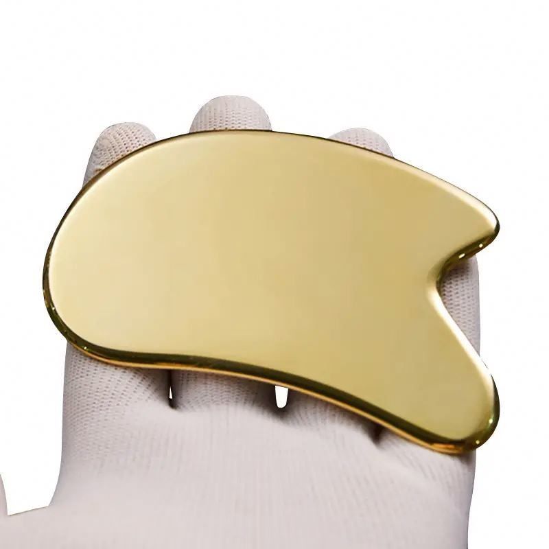 Certificado Sí Logotipo personalizado Disponible herramientas de tablero de cobre para el masaje facial herramientas de masaje facial para el masaje facial
