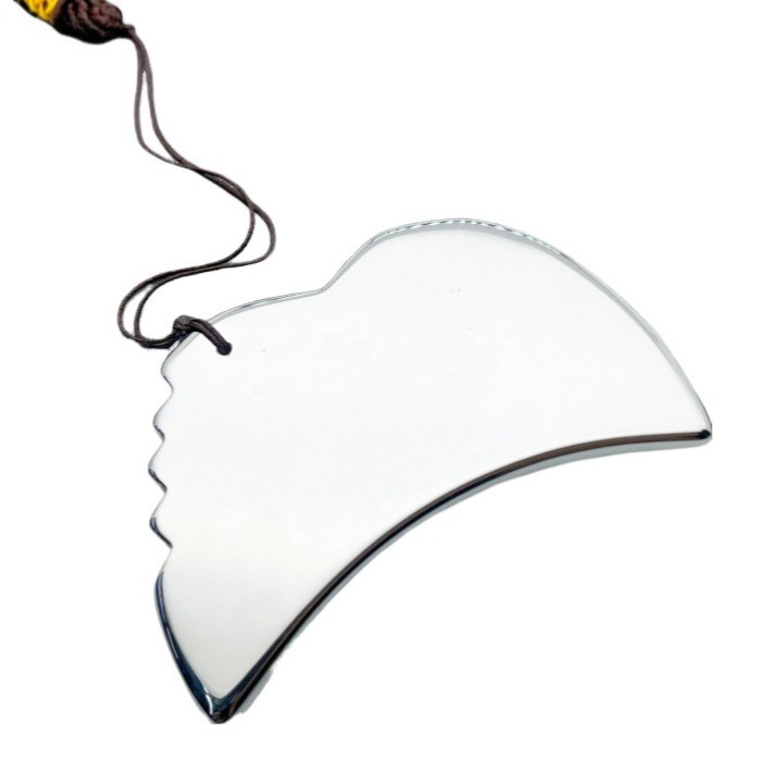 Plata Terahertz Placa de belleza raspado herramienta de masaje para una experiencia lujosa y rejuvenecedora