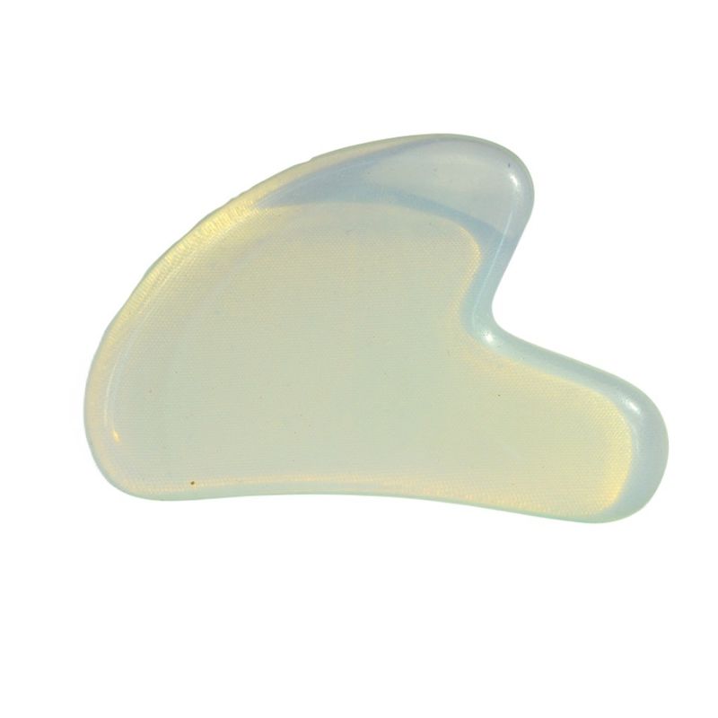 Logotipo personalizado disponibled 2024 Forma de corazón Opalita Gua Sha Herramienta de masaje para el cuerpo Cuidado de la piel propio Spa Estiramiento facial belleza