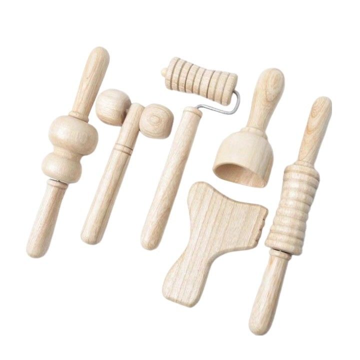 Masaje muscular Equipo de masaje corporal Rodillo de bastón de masaje de madera hecho a mano para el hogar y el cuidado muscular
