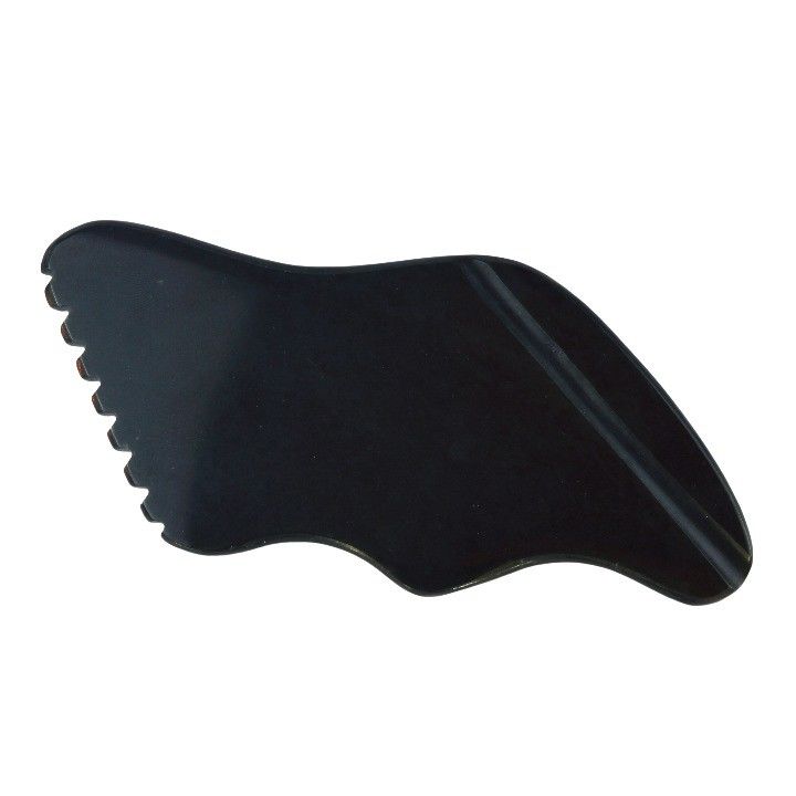 Popular Nefrita de forma de corazón Jade Gua Sha herramienta de masaje para masajeador corporal y facial