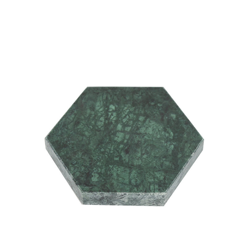 Coasters de mármol redondo cuadrado hexágono Marmol conjunto de bebida con pulido para tazas para su colección de bebidas