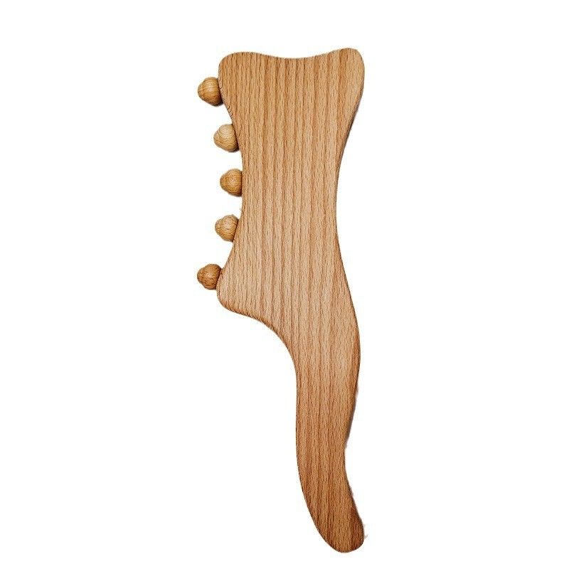 Músculos del cuerpo Herramienta de raspado de Gua Sha de madera para la espalda Cuello Cara Pierna Drenaje linfático