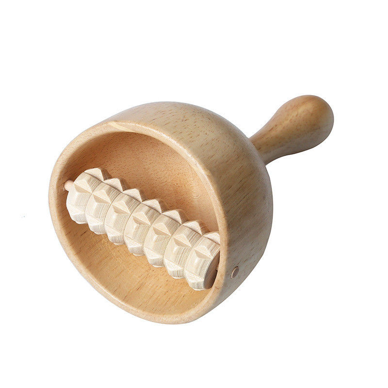 2023 Personalizado Gua Sha Anticelulitis Terapia de madera Taza de masaje sueca con herramientas de masaje de rodillos para equipos de masaje corporal