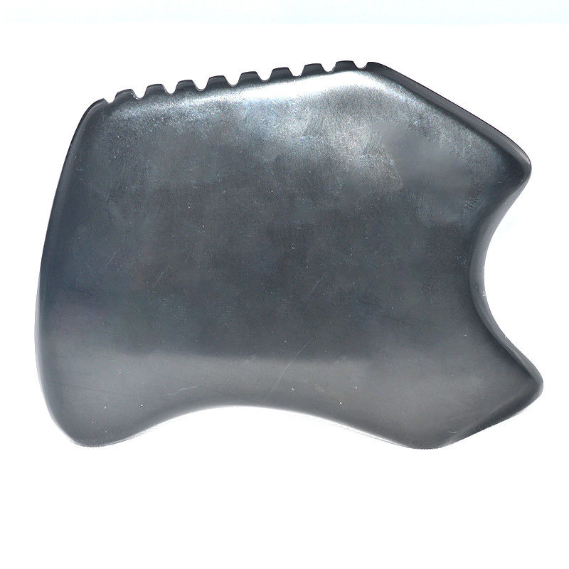 Forma especial Gua Sha Tabla Natural Negro Bian Piedra de raspado herramienta para masaje facial y equipo de masaje corporal