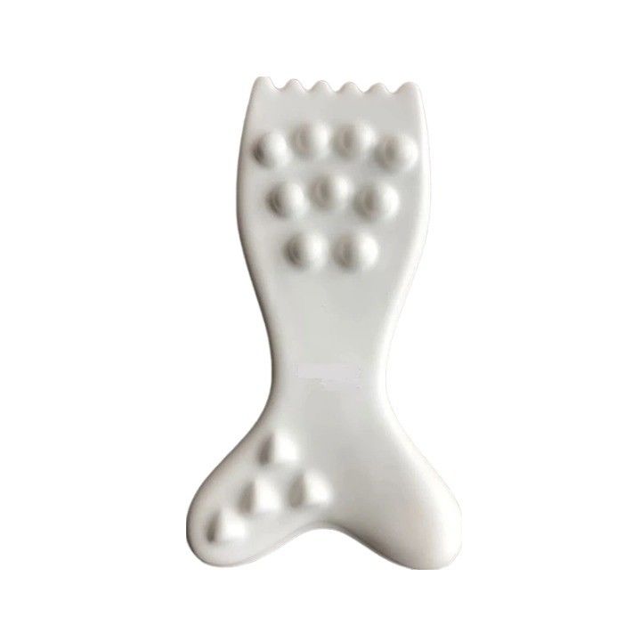 Cerámica Gua Sha herramienta de masaje facial Logotipo personalizado Guasha tablero para la piel del cuerpo Facial SPA acupuntura terapia masaje