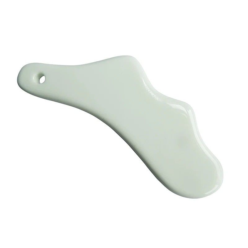 Facial Gua Sha herramienta de masaje cuerpo raspado placa cerámica reducir grasa estática libre portátil para mujeres adultos