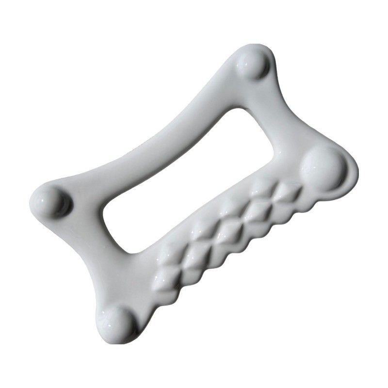Equipo de masaje corporal blanco para herramienta de cerámica Gua Sha Guasha Stone Self Skin Care Spa Elevación facial