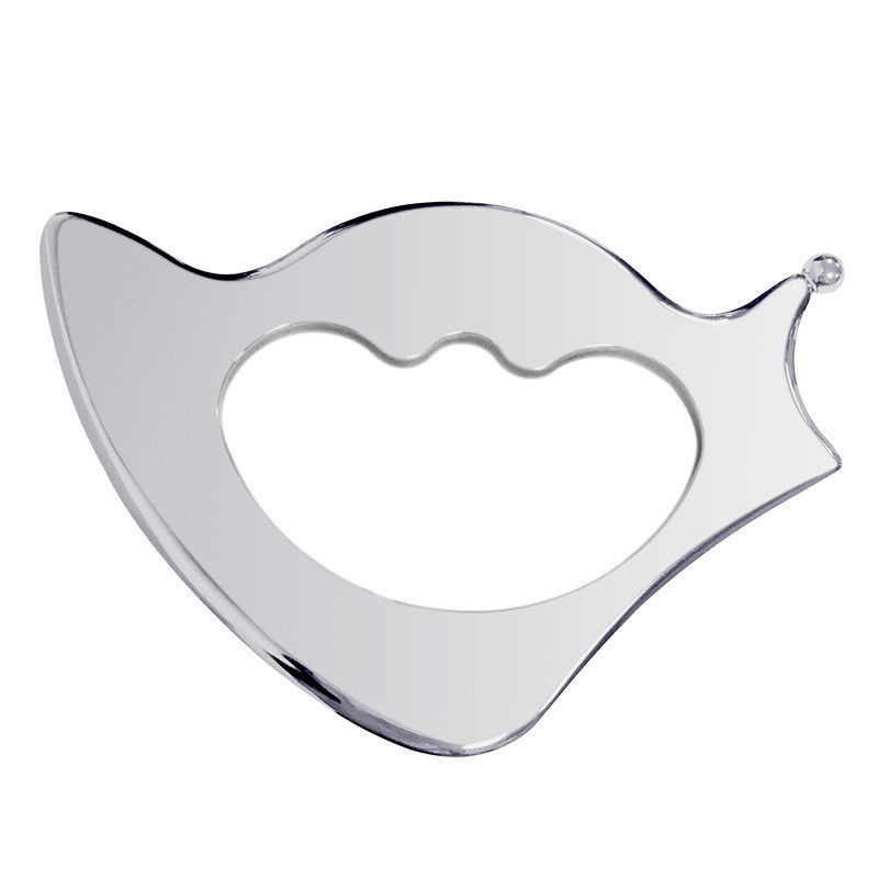 Herramienta Gua Sha IAS TM de acero inoxidable Herramienta de masaje de plata para raspar y liberar tejidos profundos