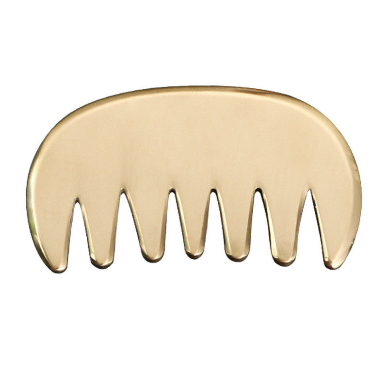 Cuerpo Musculos de latón natural Gua Sha tabla de masaje de la piel peine Guasha piedra cabeza masajista cuidado de la salud del cabello salón de belleza herramienta