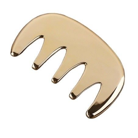 Herramientas de masaje Guasha de cobre Metal Cabello de latón Guasha peine de acupuntura Aparato de punta de escalpe para la cabeza peine de acupuntura
