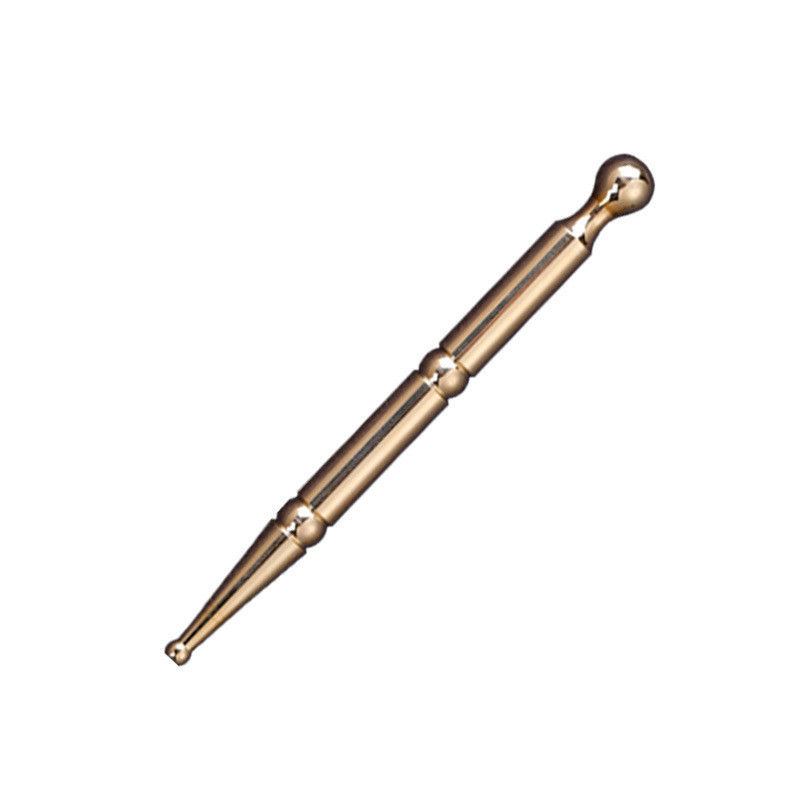 Proba de cuerpo de metal de acupresión bolígrafo avanzado de latón de acupuntura terapia de orejas masajeador para masaje corporal