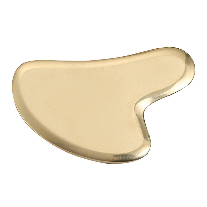 Masajista corporal de forma de corazón de latón natural placa de rascado de Gua Sha para masaje meridiano y masaje muscular