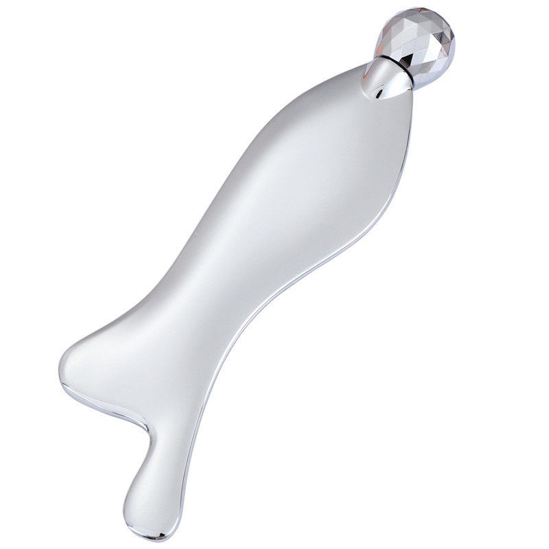 Masajista facial de spa de aleación de zinc de plata Gua Sha tabla de raspado para el Meridian Acupoint Masaje Cuidado de la piel herramienta de salón de belleza