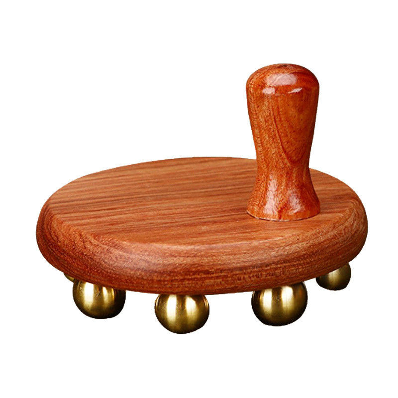 Equipo de masaje corporal hogar portátil de latón de madera sólida masaje de Gua Sha herramienta Guasha cepillado para el cuidado de la piel Spa levantamiento facial