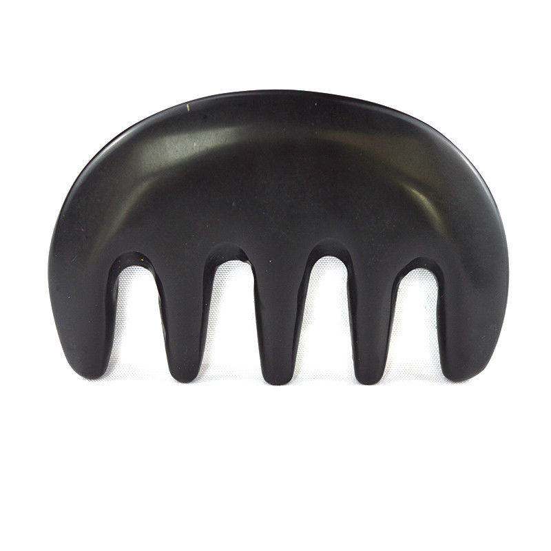Masajista corporal Natural Piedra Bian Negro Gua Sha Peinado de raspado Guasha Facial Cuerpo Spa Herramienta de masaje de cuidado de la piel Herramienta de salón de belleza