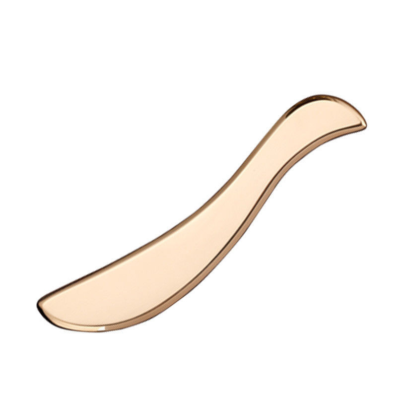 Herramienta de masaje muscular en forma de S Gua Sha Cobre puro raspando la espalda Masajista corporal Guasha Tabla para el cuidado de la piel del cuello y el cuerpo