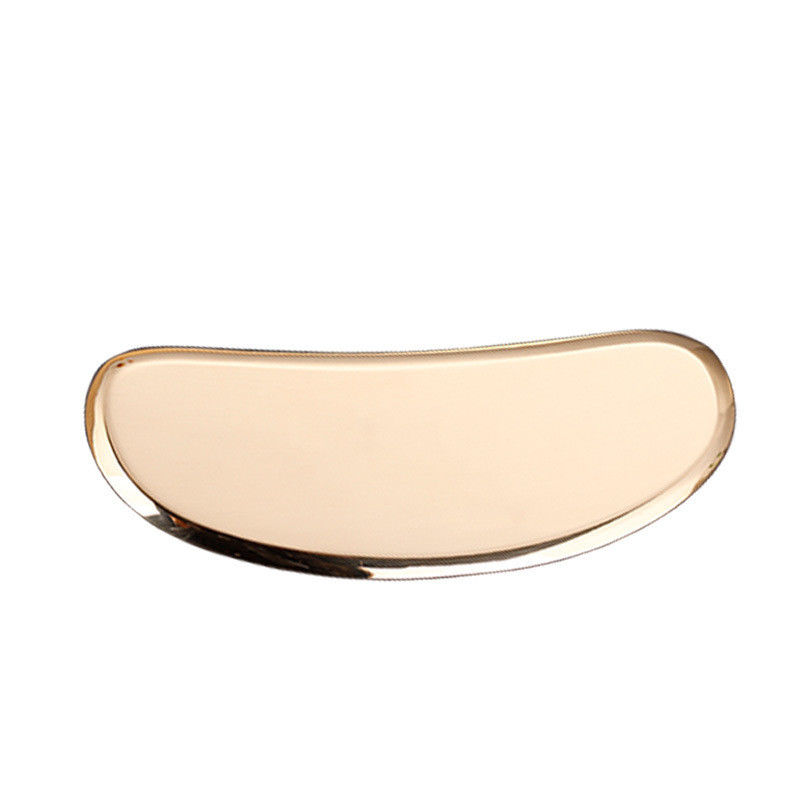 Herramienta de masaje profesional de oro de cobre de latón manejar masajeador facial Guasha tablero con alta calidad