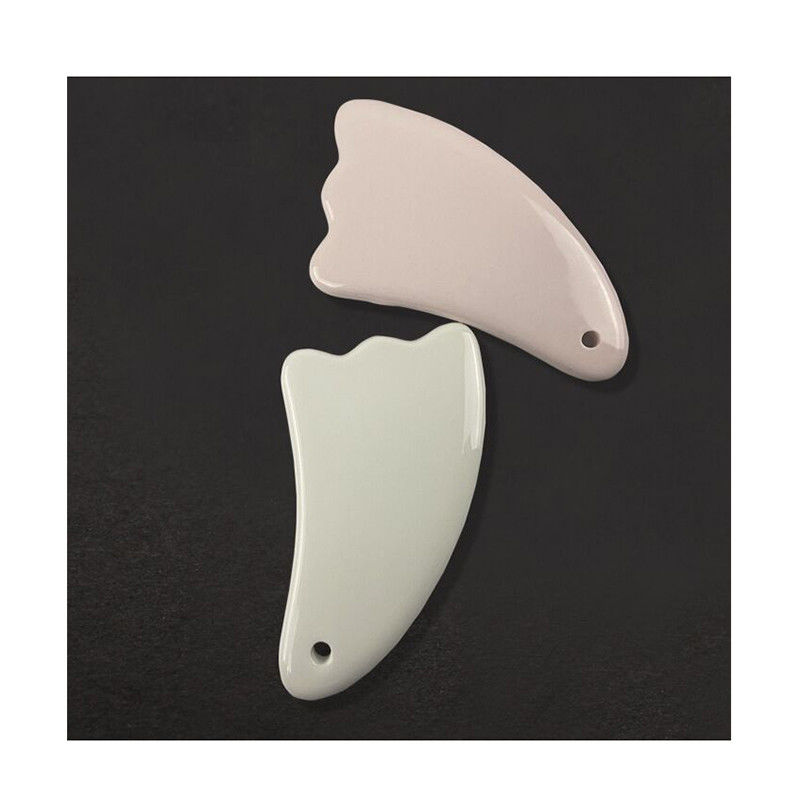 Tabla de masaje de cerámica Guasha La mejor opción para el cuidado de la piel del rostro y el cuerpo Tratamiento de Gua Sha en el cuidado de la salud de Spa