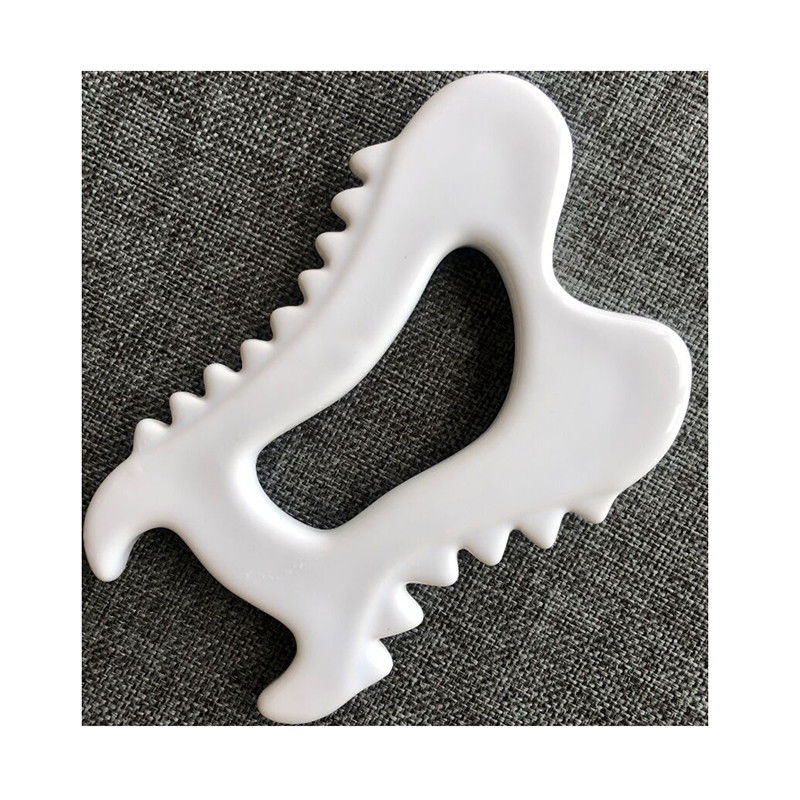 Función de masaje corporal Gua Sha de cerámica para el cuidado de la piel de la cara y masajista contra la hinchazón de arrugas