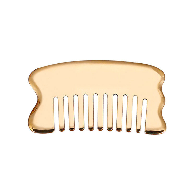 Oro músculos del cuerpo Gua Sha herramienta de tabla para el masaje de la cabeza peine Guasha piedra cabeza masajista cuidado de la salud del cabello salón de belleza herramienta