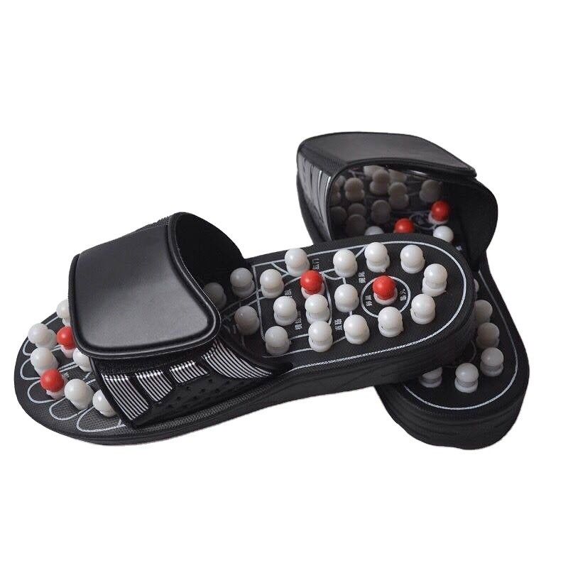Función Muscular del Cuerpo Piedras naturales altamente pulidas Peñascos antiderrapante suelas EVA Piernas acupuntura masaje zapatillas de acupresión