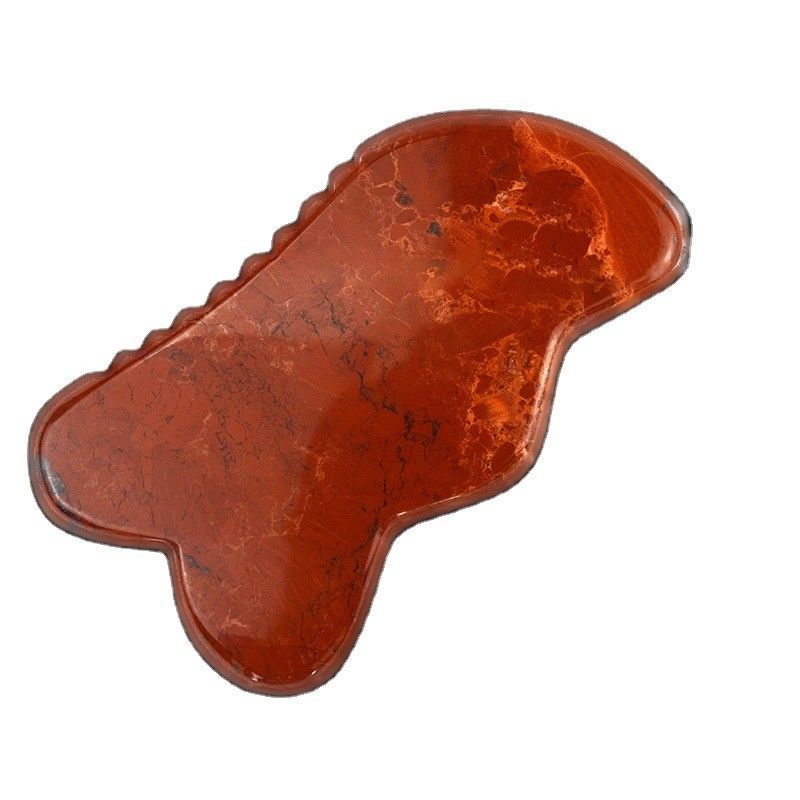 Logotipo personalizado Jaspe Rojo GuaSha Piedra Raspado Masaje de la Tabla Herramienta para los músculos del cuerpo y masaje