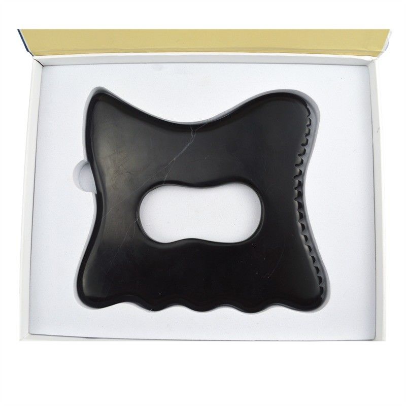 Piedra Bian Natural Guasha Terapia Gran Gua Sha Piedra de Marca Privada Spa Celulite herramienta de raspado del cuerpo para masaje muscular