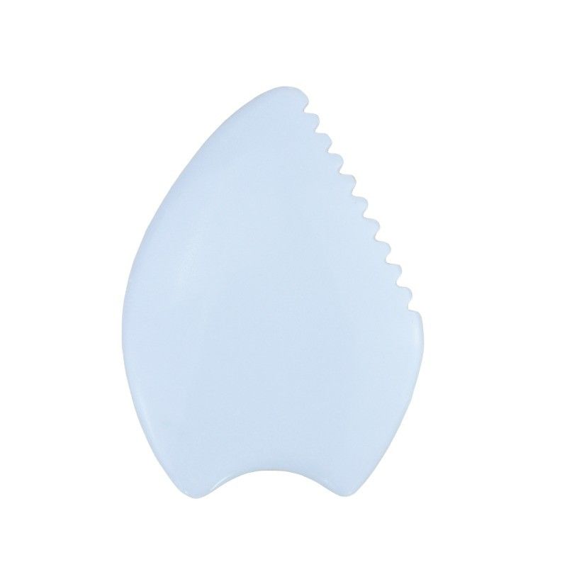 White Jade Gua Sha Scraping Masajeador de tabla para logotipo personalizado Disponible Masajeador facial de spa La herramienta de cuidado de la salud definitiva