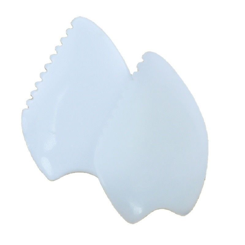 Masaje facial Afgano Jade Blanco Gua Sha Piedra Natural Jade Piedra Guasha Herramienta de raspado Mejor vendidos Equipo de masaje corporal