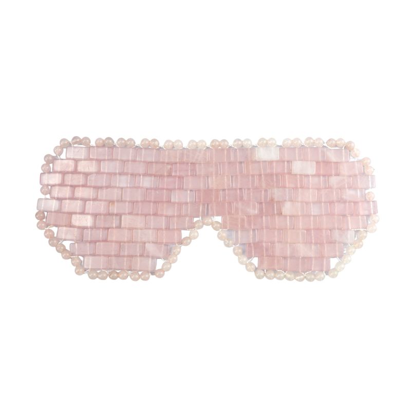 Cuidado de los ojos Natural Rosa Cuarzo Mascarilla para los ojos Mascarilla para el rostro Jade Mascarilla curativa Cristal Piedra Antienvejecimiento Cuidado de la piel facial Herramientas de masaje facial