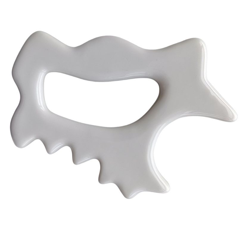 Masajeador corporal y facial para 2024 Herramienta de Gua Sha de cerámica Guasha Piedra Cuidado de la piel Spa Facial