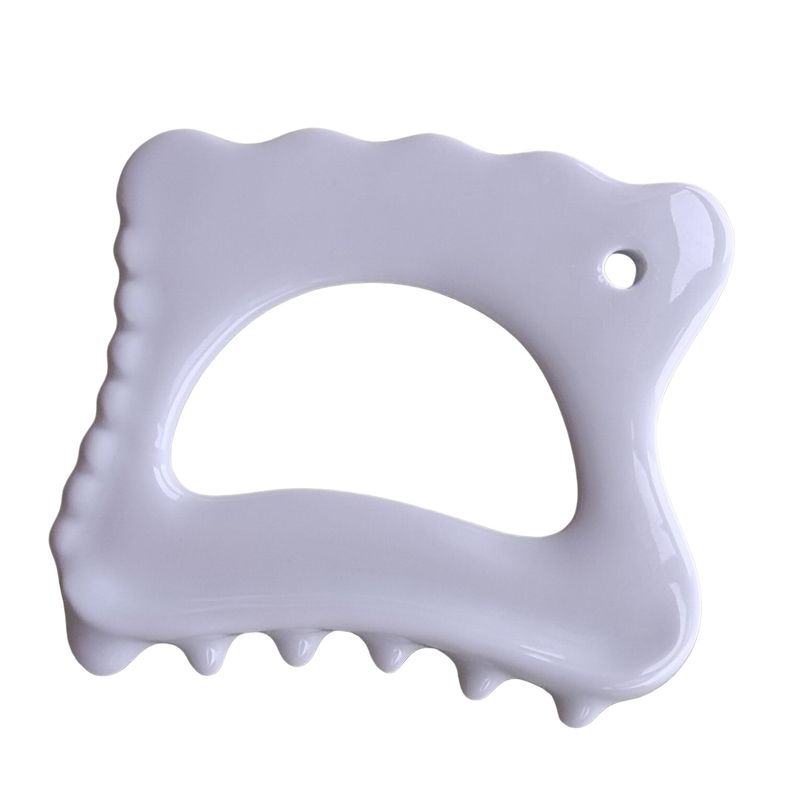 Elevación facial y masaje corporal con herramienta de cerámica Gua Sha herramienta de rejuvenecimiento de la piel Spa