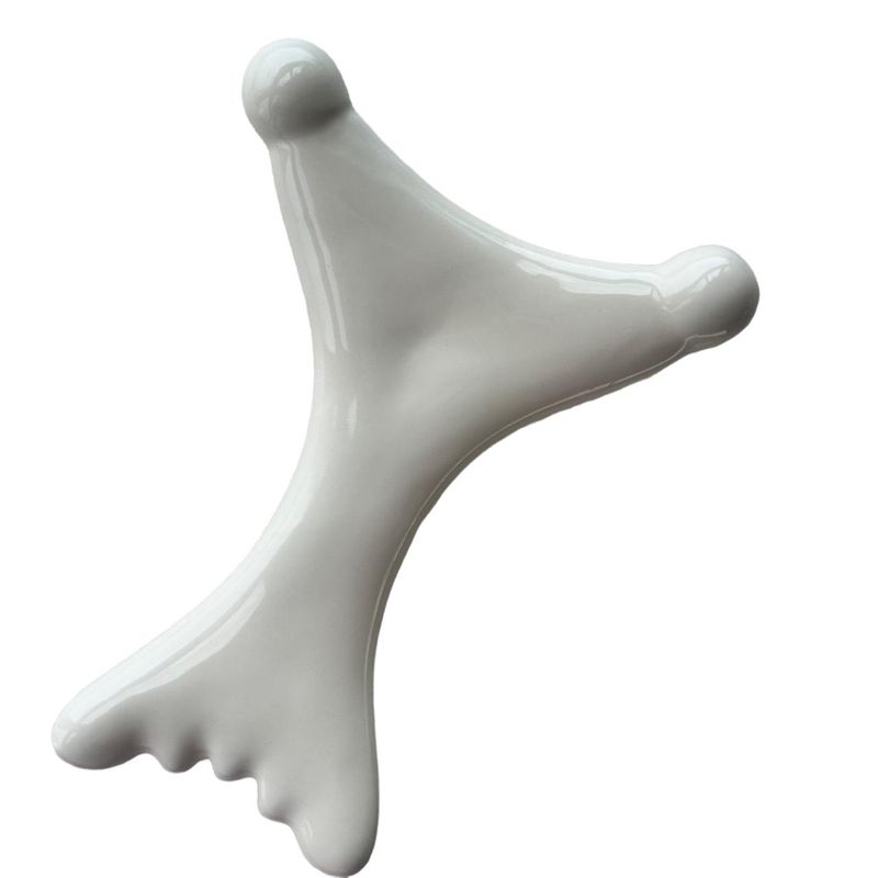Logotipo personalizado DisponibleD Masajeador de músculos del cuerpo Cerámica Gua Sha Herramienta de masaje para el cuidado personal de la piel