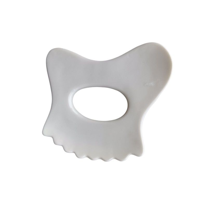 Logotipo personalizado Disponible Mini Cerámica Gua Sha Herramienta de Masaje Masaje corporal para el Cuello Cara y Cuidado de la Piel Spa Elevación facial