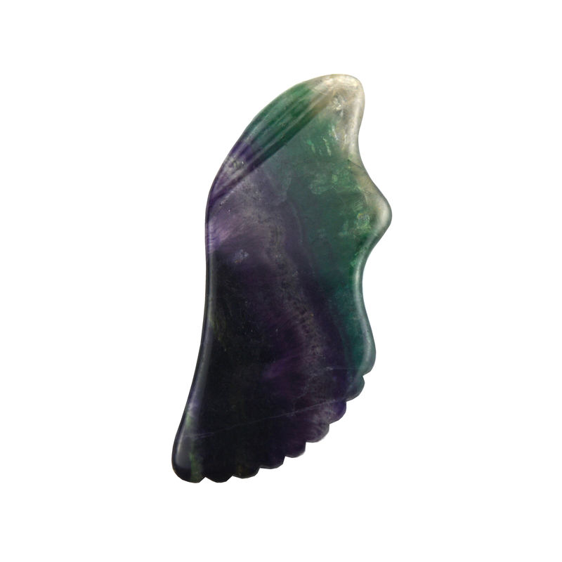 Equipo de masaje corporal Las herramientas de masaje más vendidas para el año 2024 Arco iris Fluorito Gua Sha Stone Cuidado personal de la piel y Spa Facial
