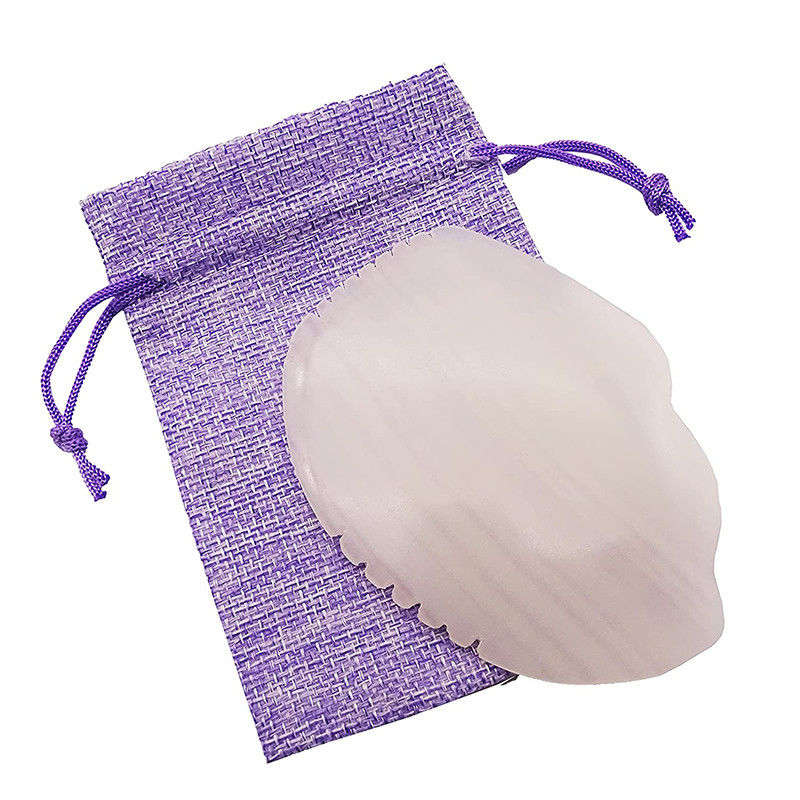Masaje / Elevación Firmamiento / Función antienvejecimiento Natural afgano Jade Blanco Gua Sha Tabla para masaje Spa Acupuntura Terapia